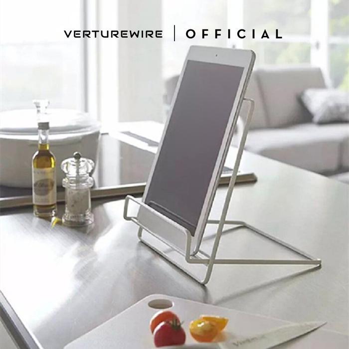 Penyangga Buku / Penahan Buku Berdiri / Book & Tablet Stand Holder - Putih