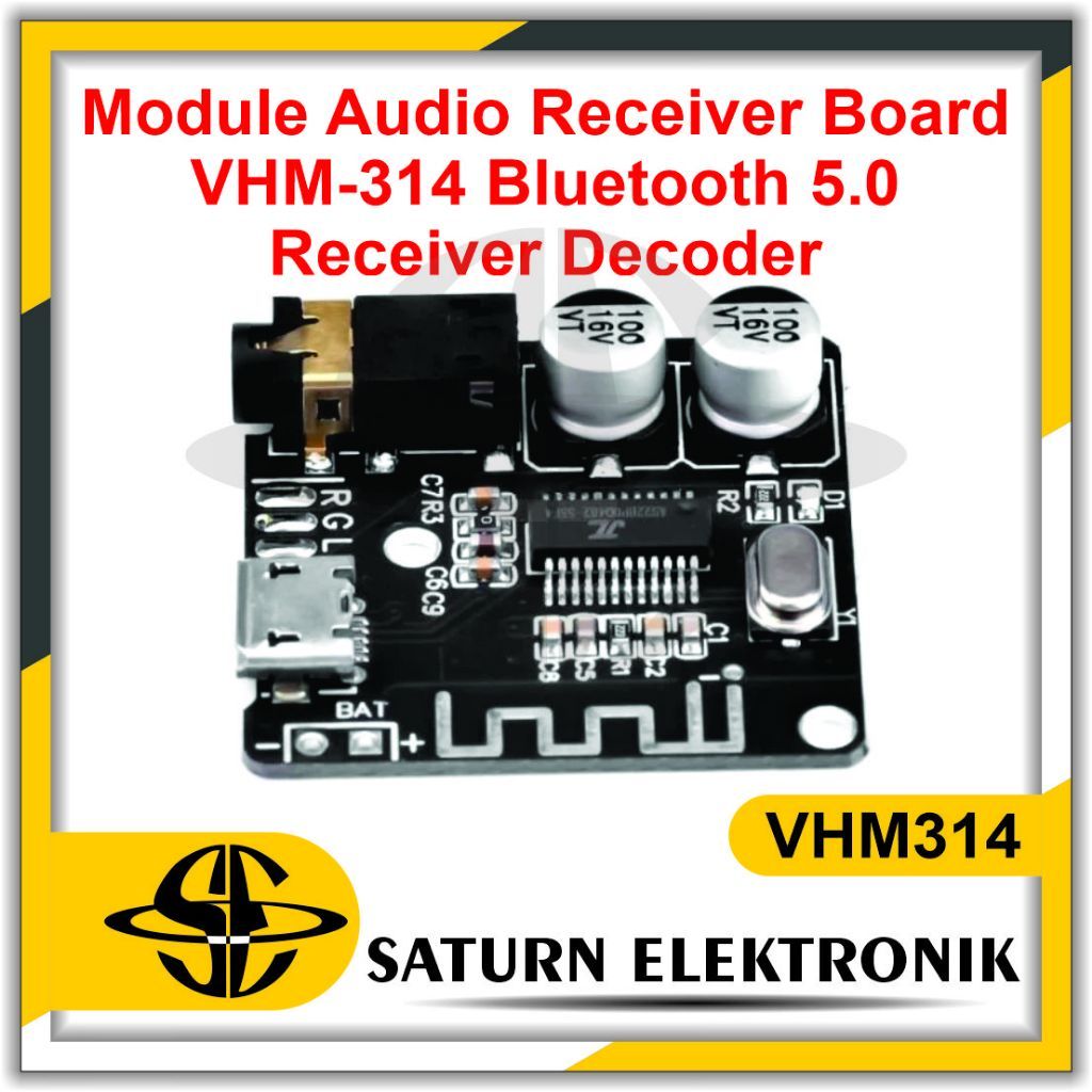 Moci Ofc - VHM-314 Bluetooth Mp3 Receiver Decorder Wireless - VHM-314 + CASE
