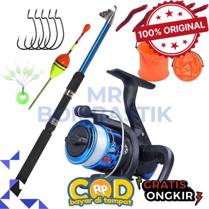 COD 1 SET ALAT PANCING LENGKAP KOMPLIT 80 110 150cm JORAN REEL KAIL KAGAWA JAPAN 5BB TERMURAH DAN TE