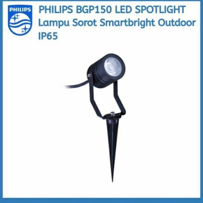 Lampu sorot taman Philips 8w 8 watt BGP150 lampu sorot taman tancap 8w