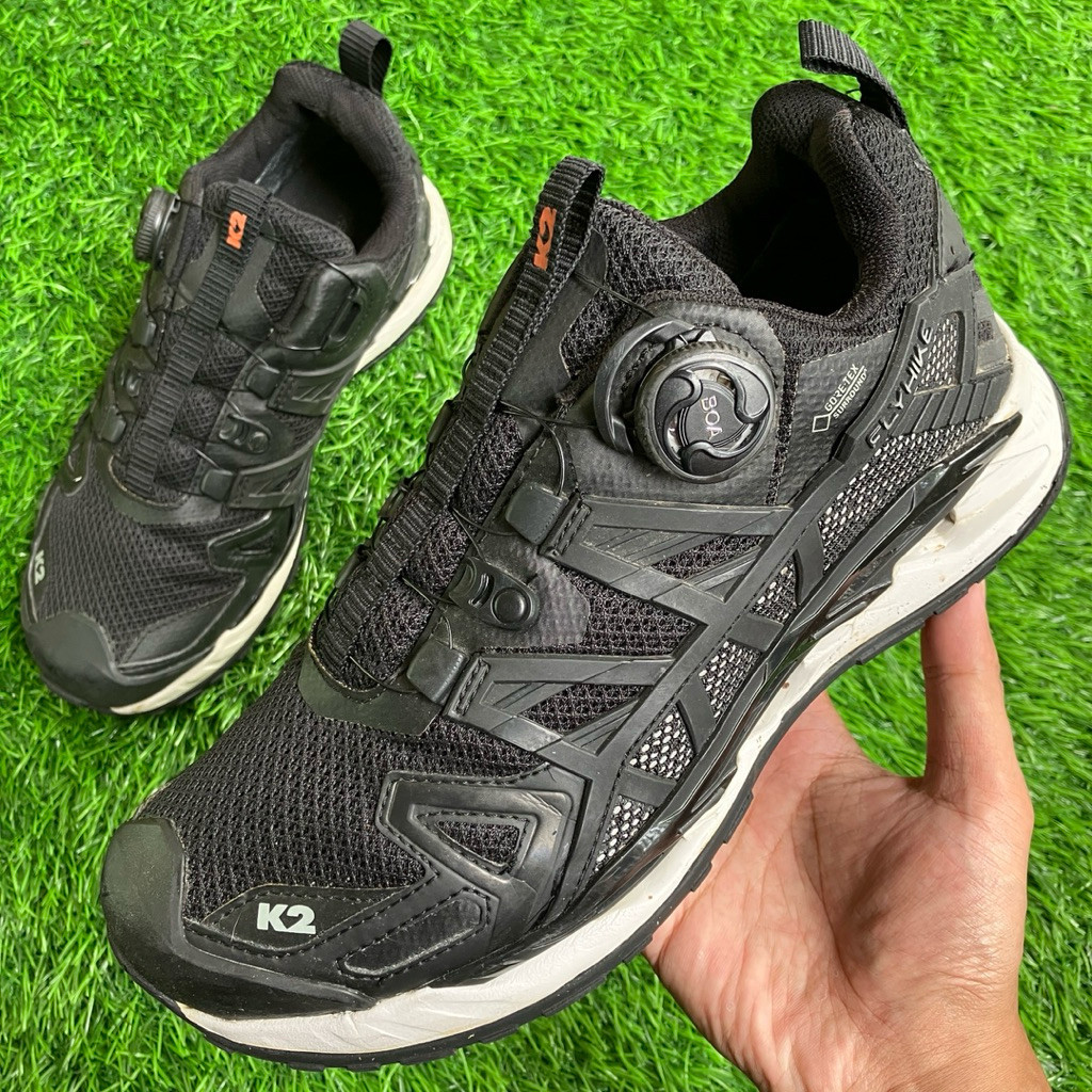 Sepatu Gunung K2 Goretex Boa System Mesh Rubber Outdoors shoes ukuran 41 Tangan Ke-2