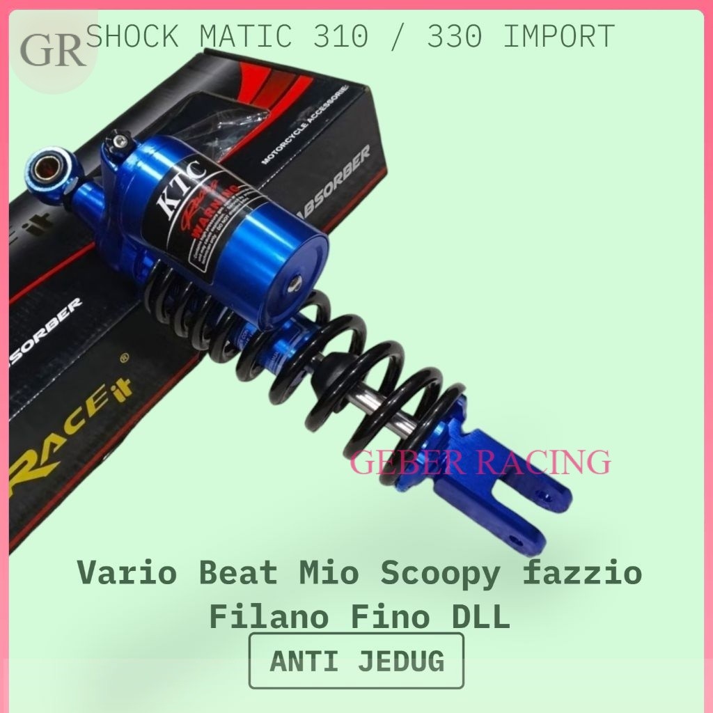 (BONUS ANTING)SHOCKBREAKER SHOCK BELAKANG TABUNG ATAS MODEL G-SPORT 02 REPLIKA COPY KTC UKURAN 310MM