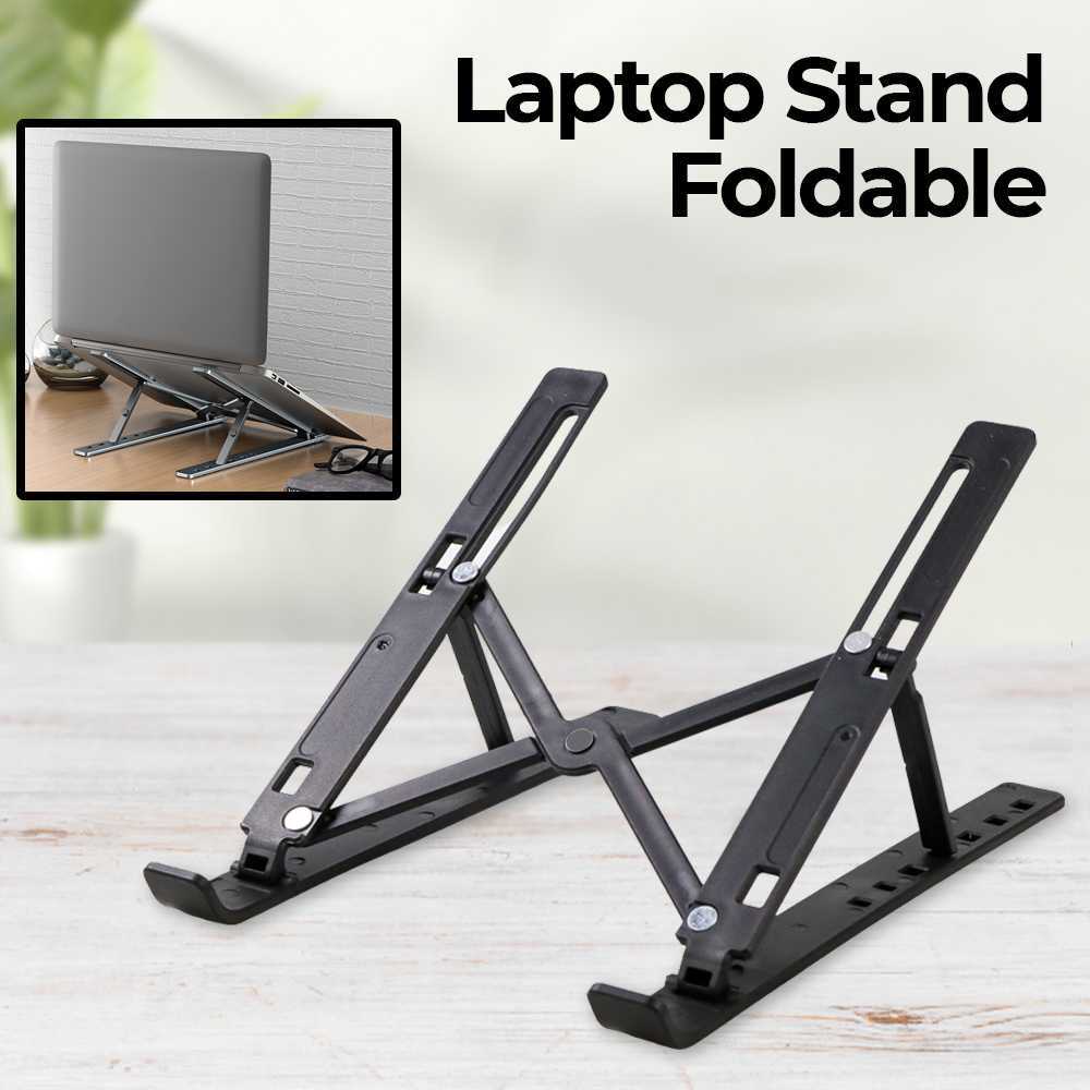 COD Stand Holder Dudukan Alas Penyangga Laptop Gaming Universal 12 – 17 Inch Di Meja Model Lipat Por