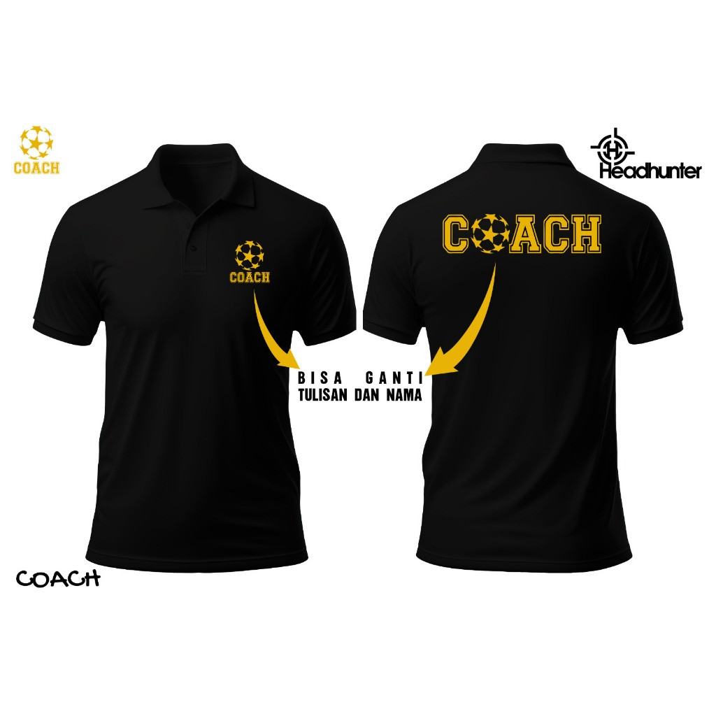 BLOROXCIN KAOS POLO SHIRT PELATIH OFFICIAL BISA REQ NAMA BAJU TSHIRT BOLA FUTSAL BASKET