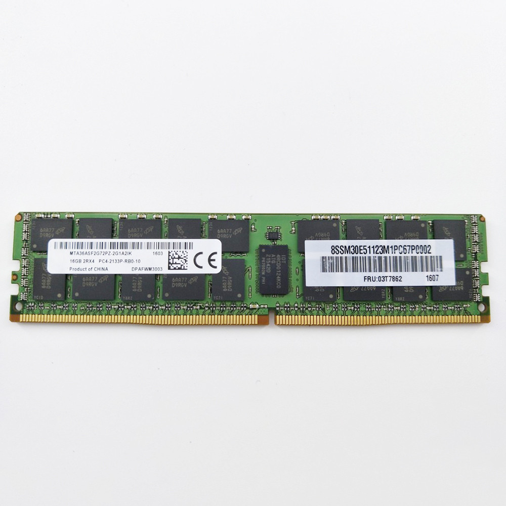 1PCS RAM 16G  2133 RMM ECC Memory 16GB 2RX4 DDR4 PC42133P