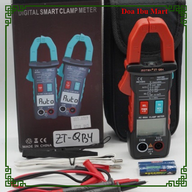 Multimeter Penjepit untuk Mobil: Arus, Tegangan, Resistansi, Frekuensi, Kapasitansi, dan Suhu (Digit