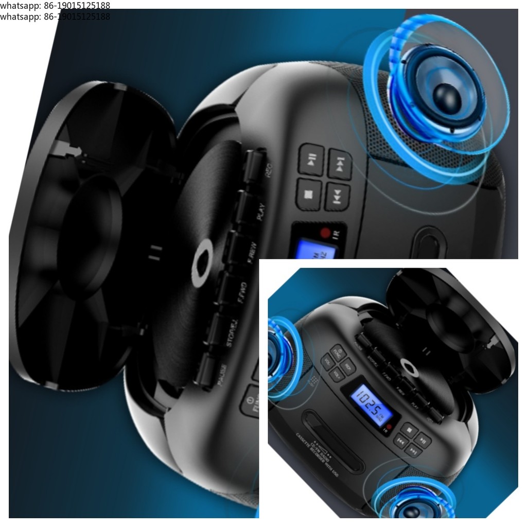 2025 new collection  CD Player Audio Integrated Bluetooth Radio Player Home Vintage CD MP
