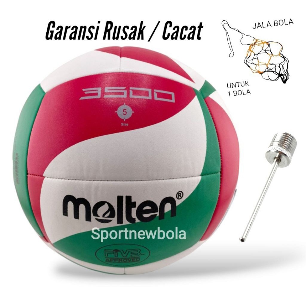 Bola Voli Molten 3500 Asli Jahit Bola Volley Original Volly Voly Size 5