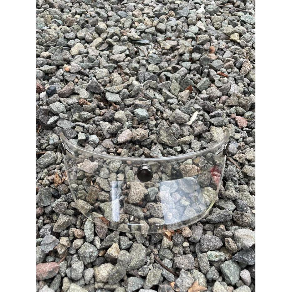 Promo Pet bening transparan Helm Bogo pendek slim japan vintage retro Termurah VIRAL untuk Motorcycl