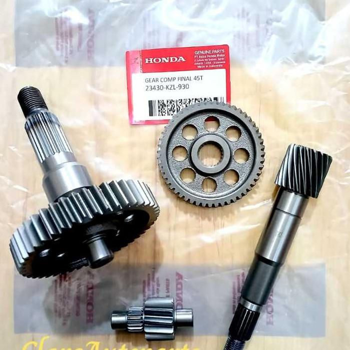 Gigi Rasio Set Beat Spacy FI Scoopy FI KZL Gear Rasio Assy Beat FI Esp Spacy KZL