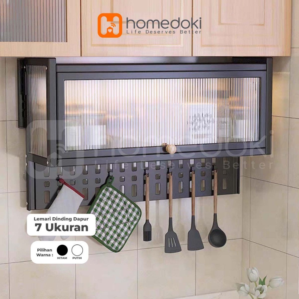 Homedoki Rak Piring Minimalis/Lemari Dapur Minimalis/Lemari Piring/Rak Piring Stainless/Lemari Pirin