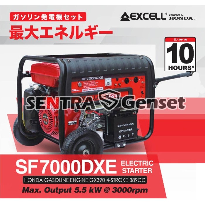 genset honda 5000 5500 watt. Honda Excell SF7000DXE