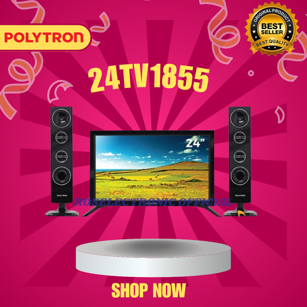 POLYTRON CINEMAX DIGITAL TV 24 inch PLD 24TV1855 DIGITAL TV/24TV1855/PLUS SPEAKER/100% ORIGINAL