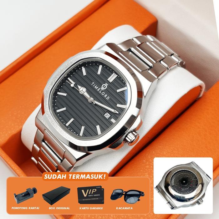 TIMELORD 2066 Jam Tangan Pria Premium Kaca Safir Stainless Steel 316L Tahan Air 5ATM Tali 256cm Mode