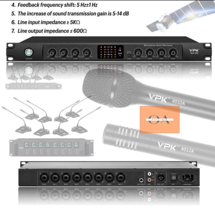 Processor Audio Microphone VPK MAP 800 Original Prosessor Microphone V