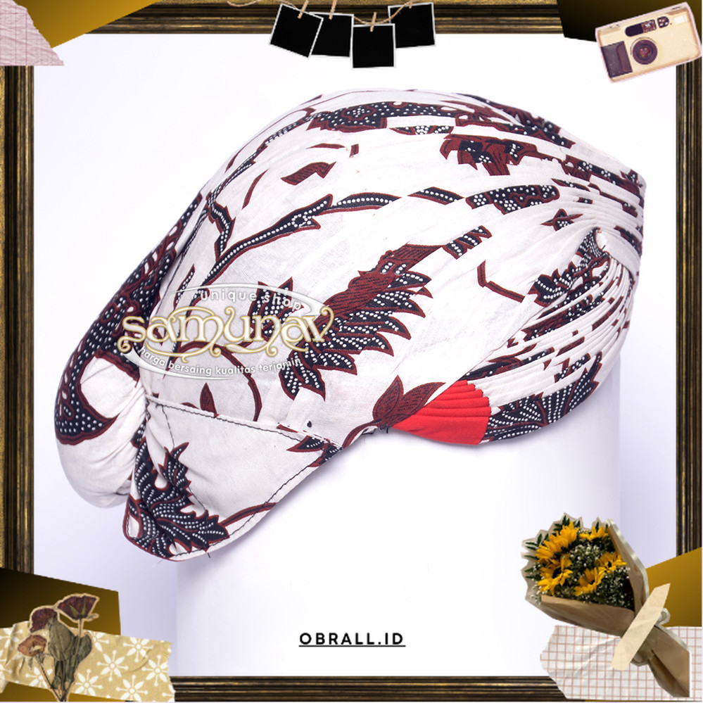 Blangkon Jogja mataram putih wahyu tumurun Siap Kirim