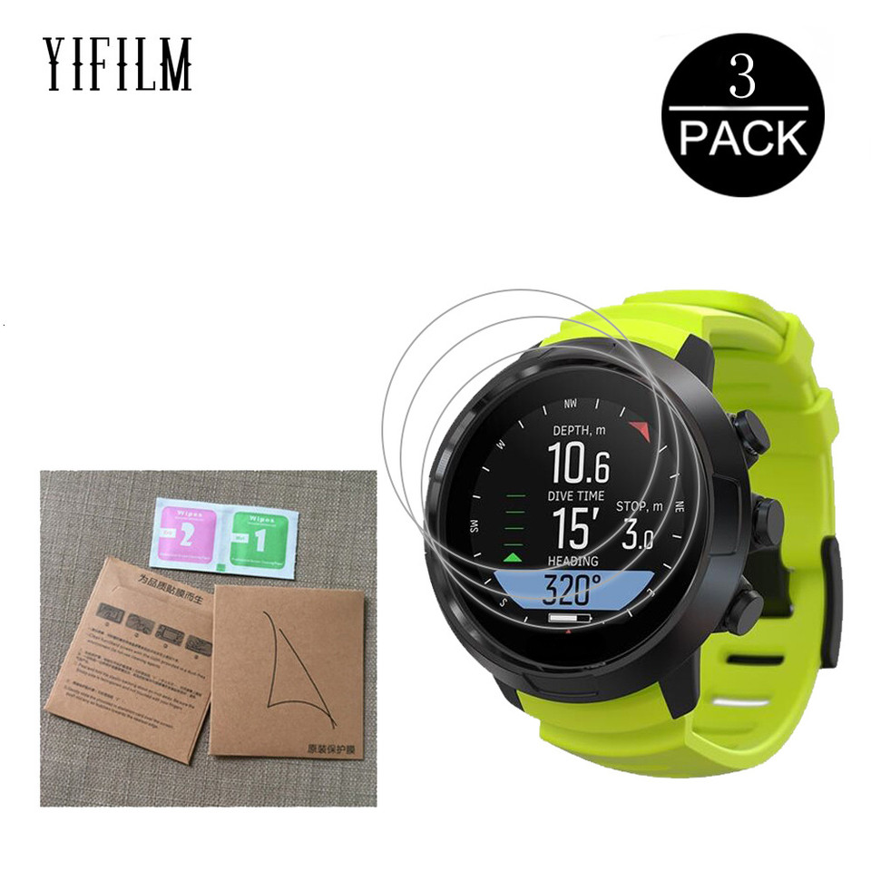 3Pcs HD Clear Film For SUUNTO D5 DX D4F D6I D4I Novo Smart Watch Anti-shock 7H Nano Explosion-proof 
