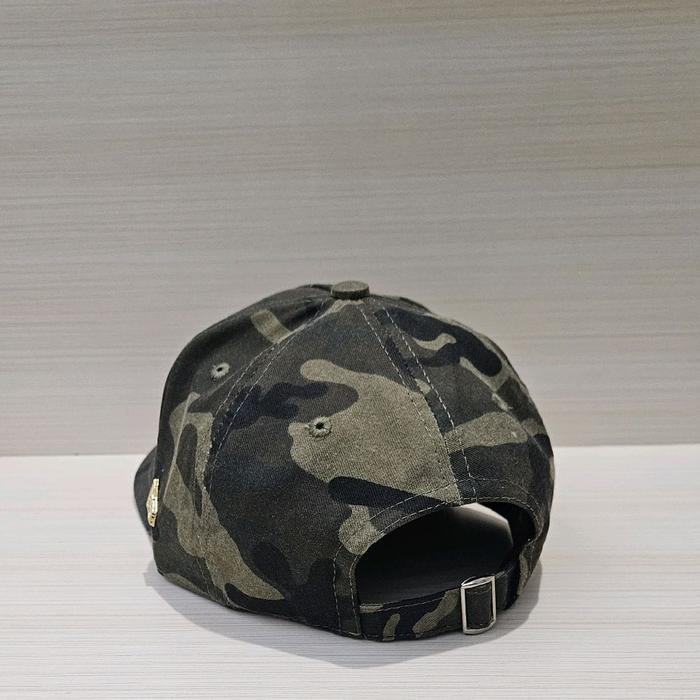 Topi Baseball Camo New York Hjau Besi Gold
