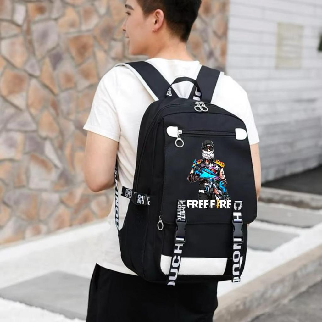 Juilybags - Tas Ransel Sekolah Anak Laki-Laki FF SD SMP Tas Anak Laki Laki Bonus Botol