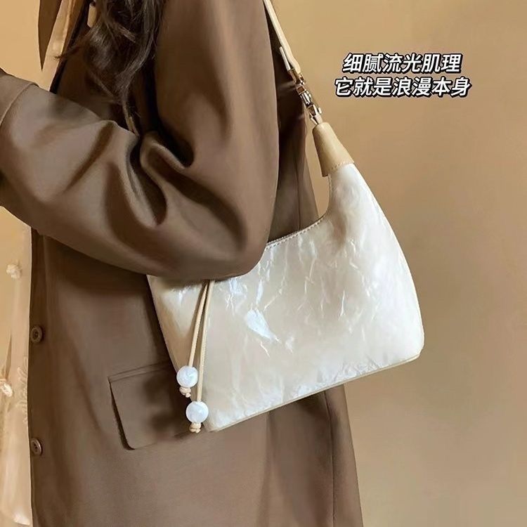 2025 kain beludru panas cabang persik yaoyao tas jinjing portabel komuter tas kecil tas bahu messeng