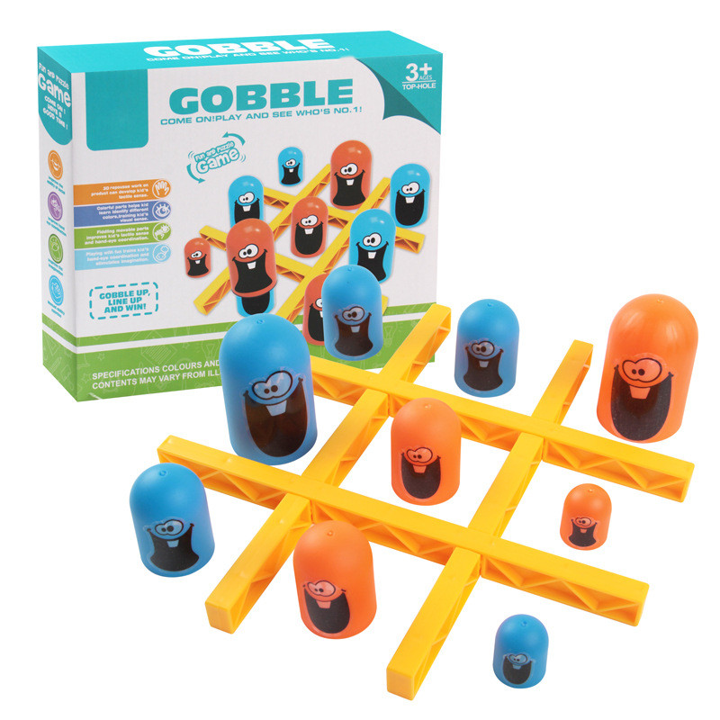 2 Players Tic-Tac Toe Big Eat-Small Game Parent-ild Interactive Competition