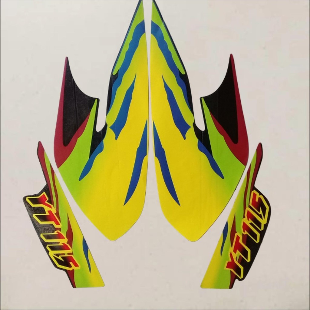 Stiker stripping striping decal graphic Yamaha trail YT115 YT 115 model original detail ori