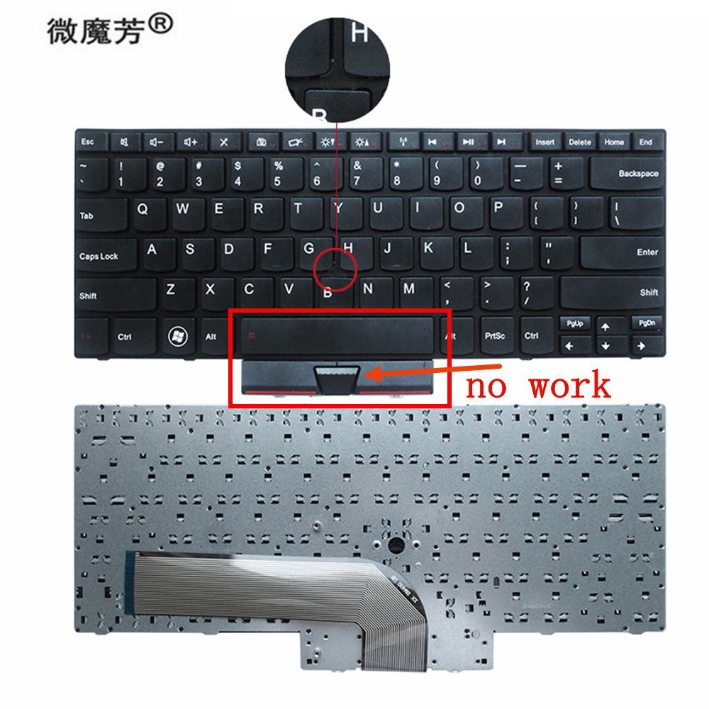 New Keyboard FOR IBM FOR LENOVO FOR Thinkpad FOR Edge 14 edge 15 E40 E50 US laptop keyboard no mouse