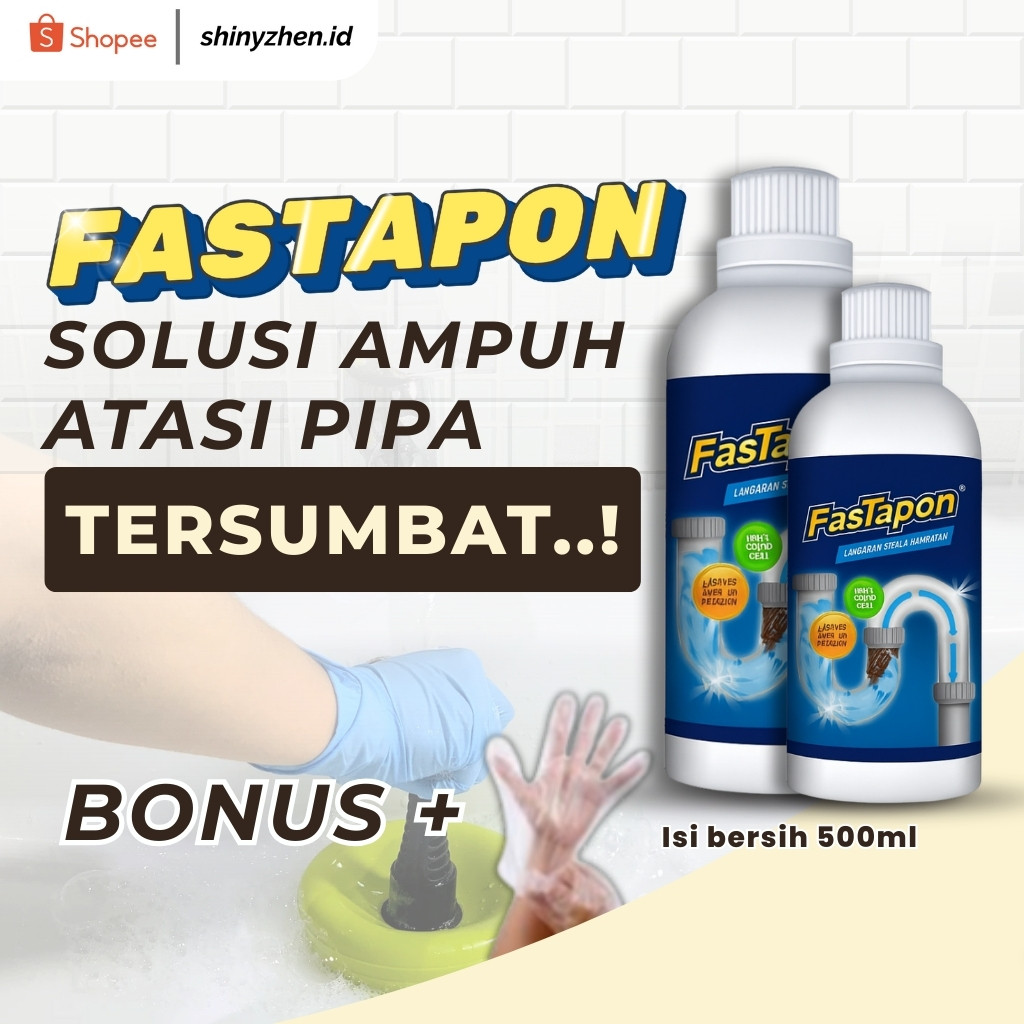 Fastapon Anti Mampet sumbat Wc Toilet dan Saluran Air Anti Sumbat WC Ampuh