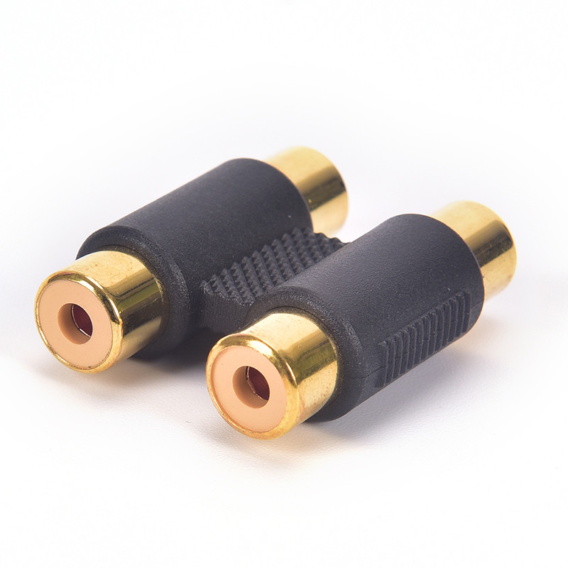 Dual 2 Head RCA Female To Female Audio Connector Adaptor Phono Coupler Video Connector Plug Socket R
