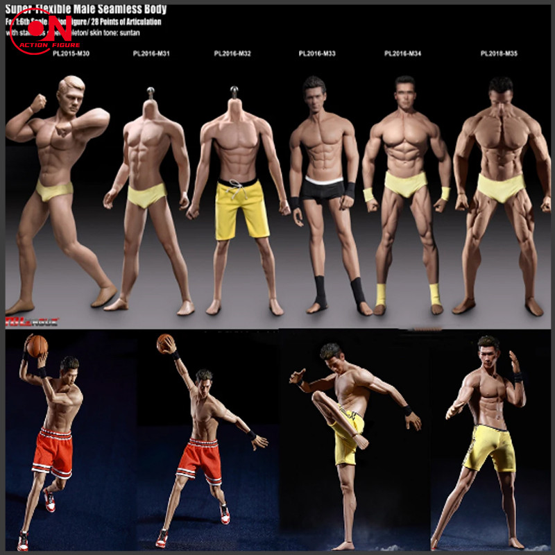 TBLeague M30 M31 M32 M33 M34 M35 M36 1/6 Male Suntan Skin Seamless Muscular Body PH 12'' Super Flexi