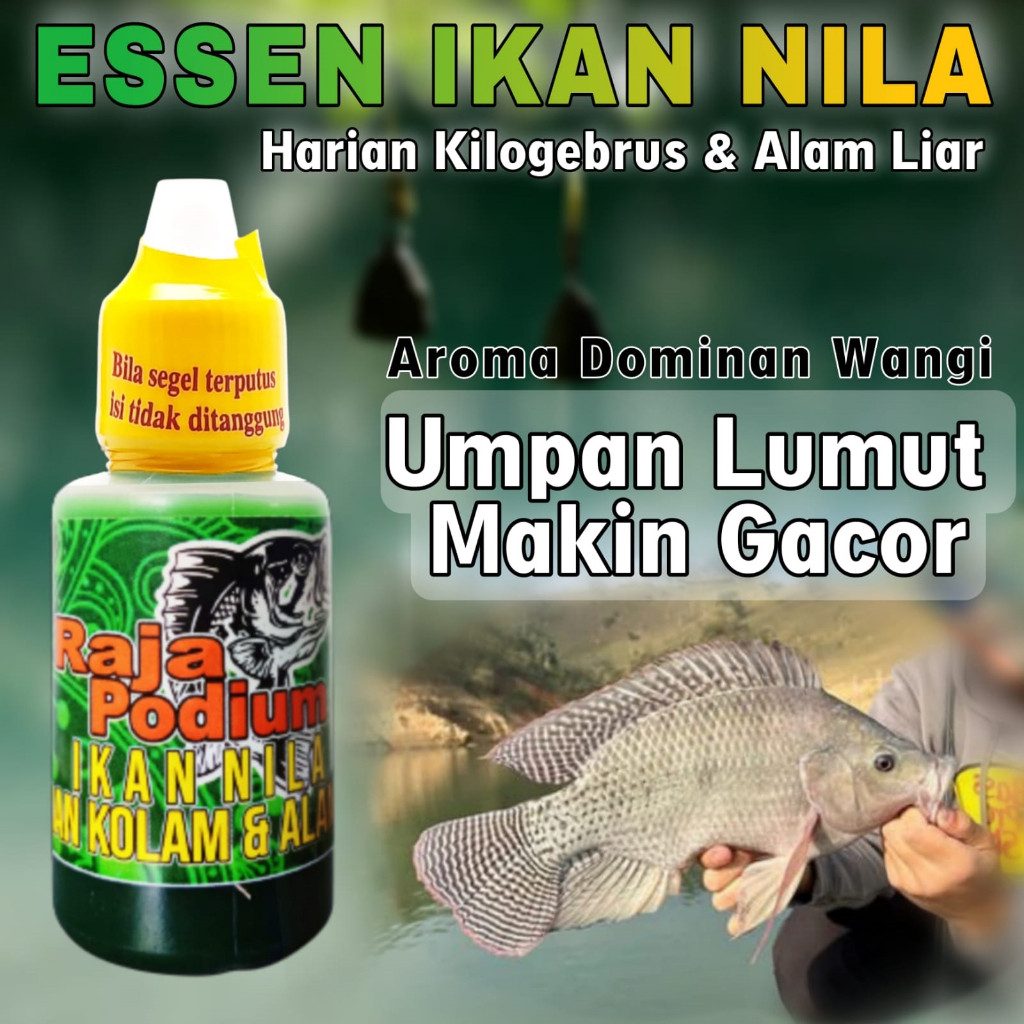 Essen Ikan Nila Paling Gacor Media Umpan Lumut, Essen Ikan Nila Media Pelet, Essen Ikan Nila Media B
