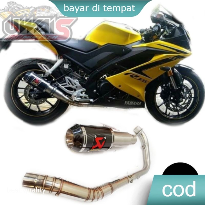 AKRAPOVIC R15 V3 V4 EkzosYZF-R15 racing exhaust silincer inlet 50 mm