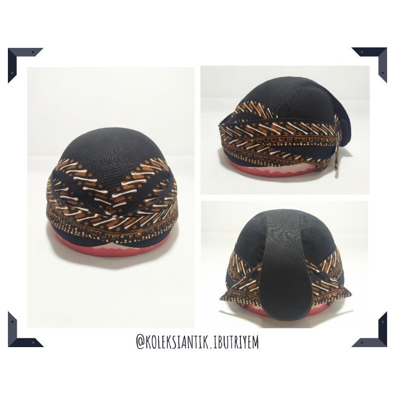Blangkon Solo Ksatrian Alusan Batik Cap Halus