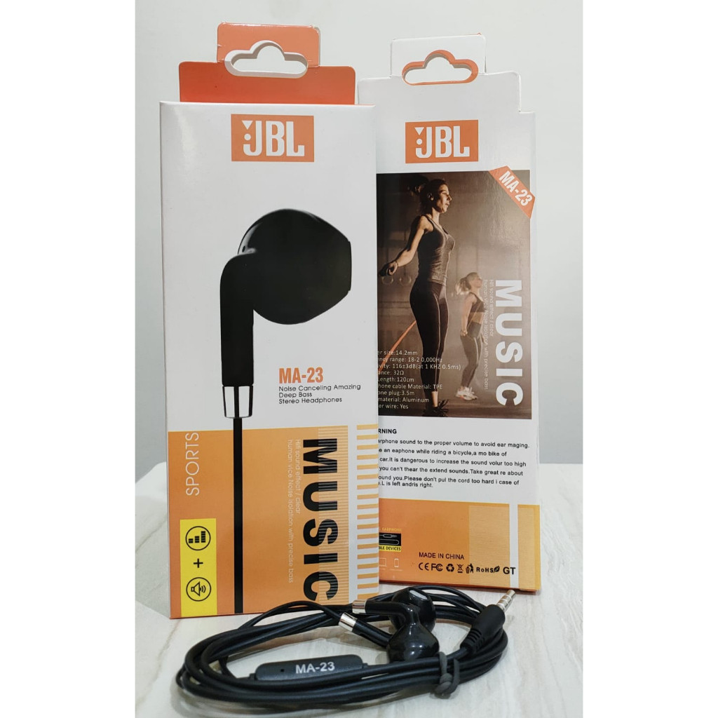Headset JBL sport MA-23/MA-25 samsung stereo wired Earphone