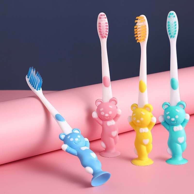 Sky - Sikat Gigi Anak Bentuk Beruang 1pack isi 4Pcs Real Pict