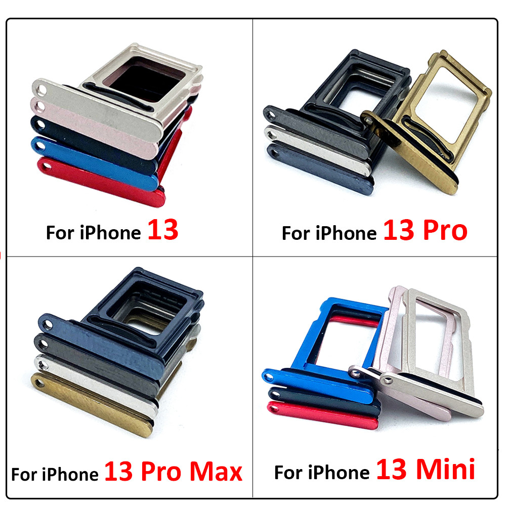For iPhone 13 Pro 13Pro Max Mini Dual Sim Card slot tray Holder repair parts