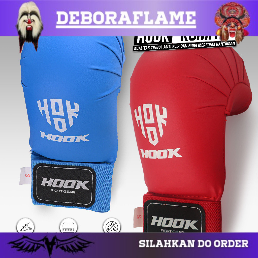 larissviral Sarung Tangan Karate Hook Hand Protector Karate Hand Protector Karate Pelindung Tangan K
