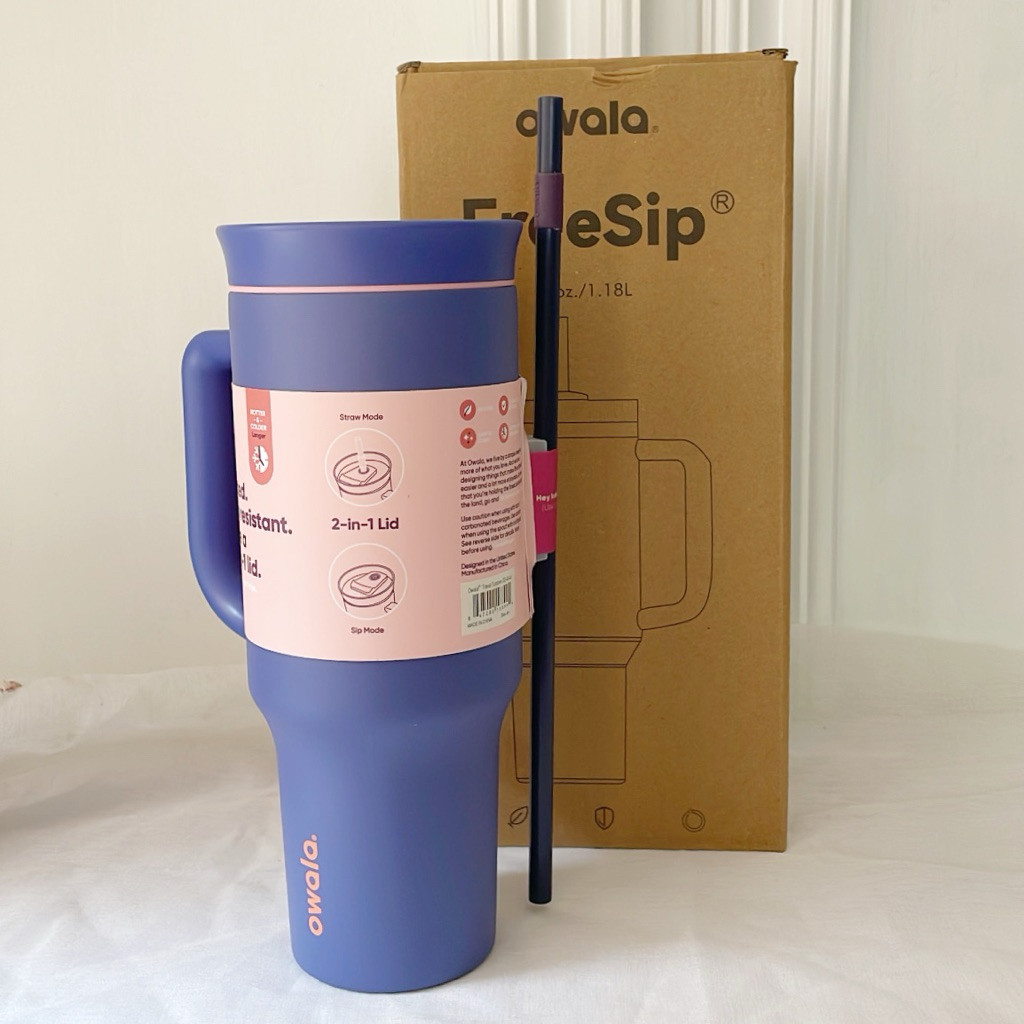 READY Ready Stock Tumbler Owala Black Cherry Kopi Ribbon Pita Kucing Tulip Picnic Lobster Minecraft 