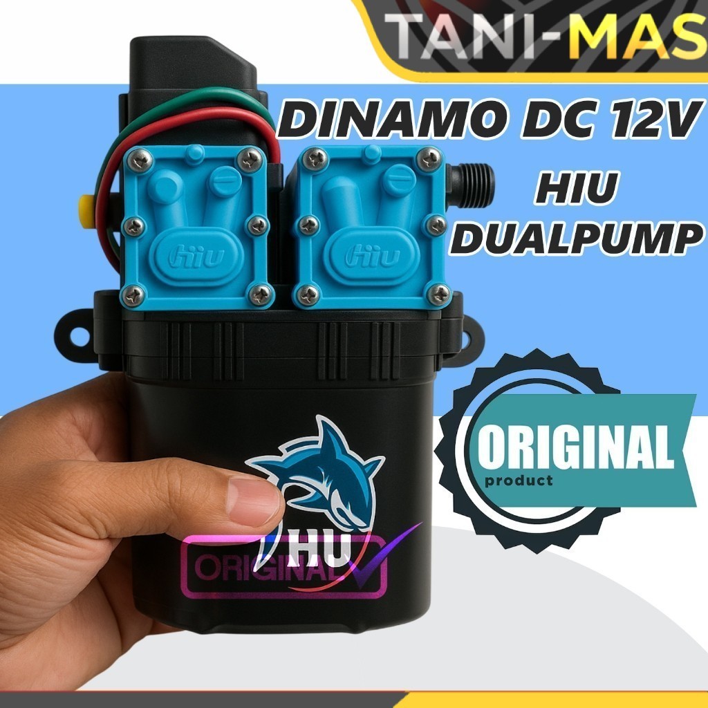 DINAMO POMPA DC 12V DUAL PUMP - DOUBLE MOTOR HIU ORIGINAL
