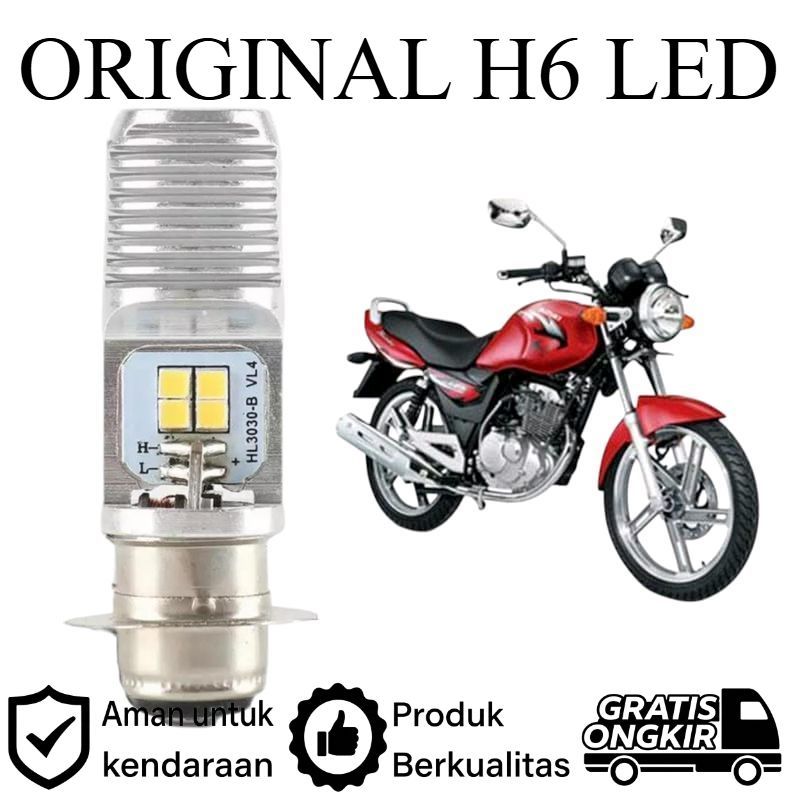 ORIGINAL 1pcs Lampu depan LED H6 6 Mata Putih terang motor Suzuki Thunder 125 Lie Cheng