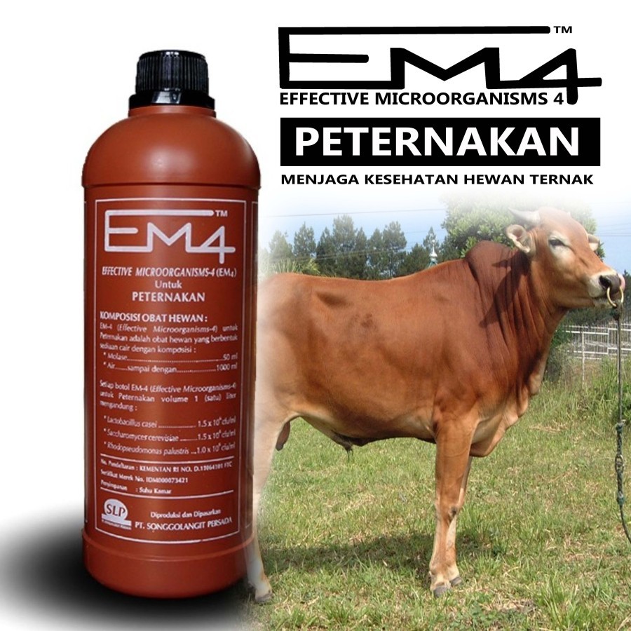 EM4 Ternak 1 liter Mikroorganisme Peternakan