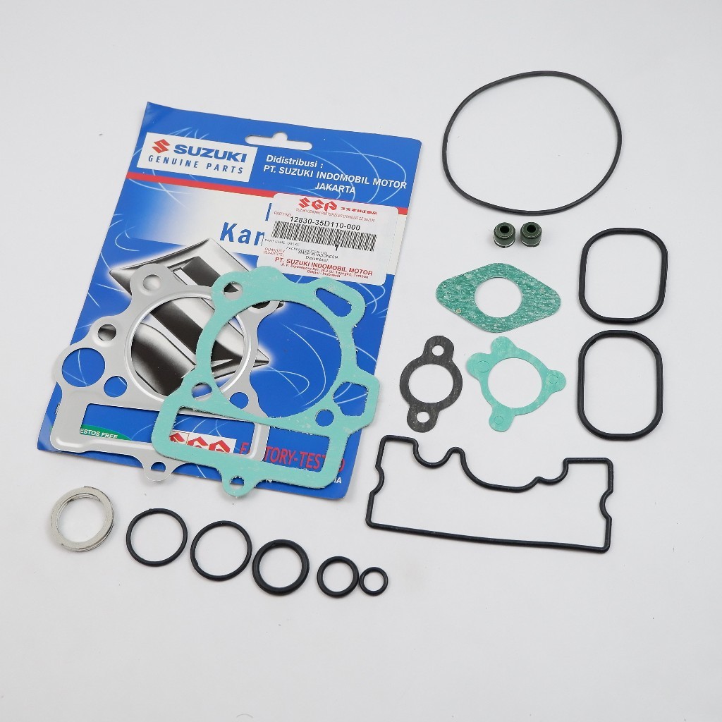 ori Top set paking blok seher suzuki shogun 110 - 35D original part sepeda motor