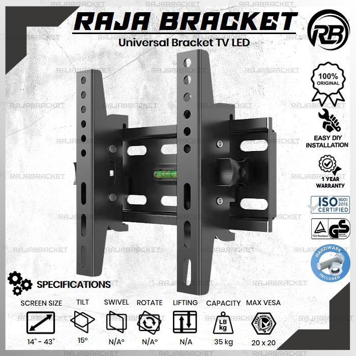 Braket Breket Bracket TV LED 32 40 43 24 22 27 Inch, Bracket TV LED & Monitor Universal - TV Samsung