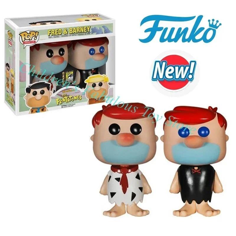 New Funko Pop Animation The Flintstones Fred&Barney 2 Pack Vinyl Figures Brinquedos Collection PVC A