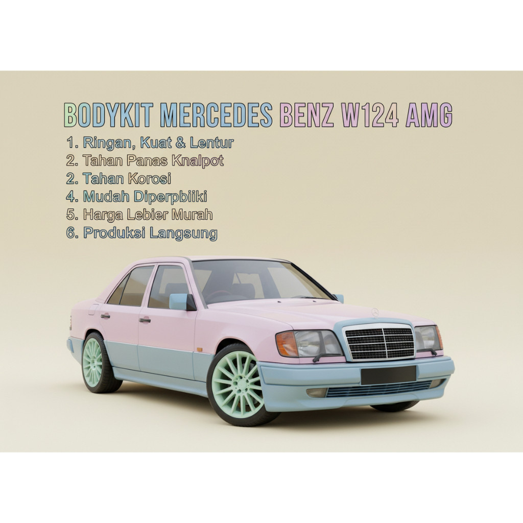 BodyKit MERCEDES BENZ W124 BOXER BUMPER BEMPER MERCI