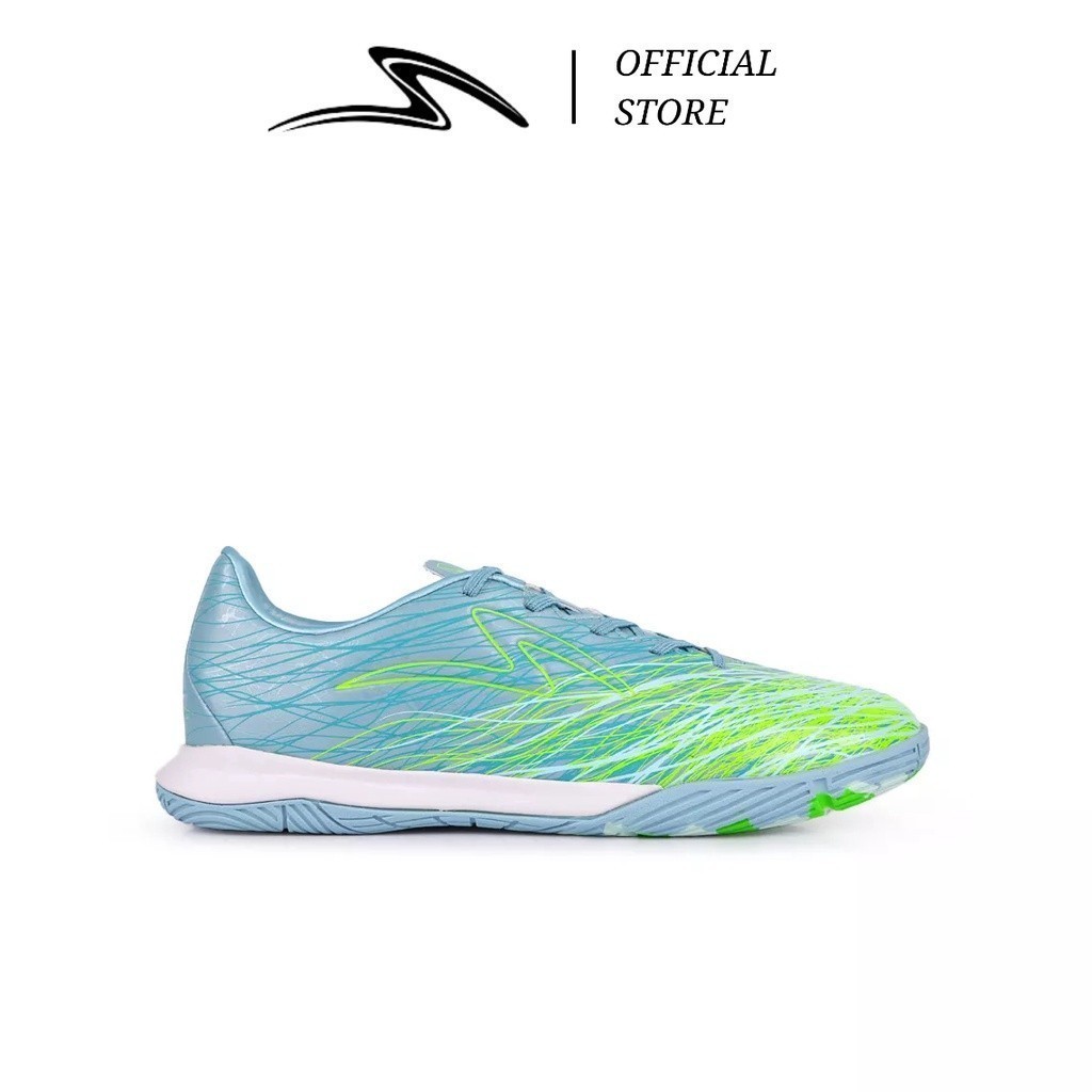 SPECS SEPATU FUTSAL ACCELERATOR ALPHA NERVE PRO IN AQUA GRAY GREEN GECKO BLUE GLASS SPE402252