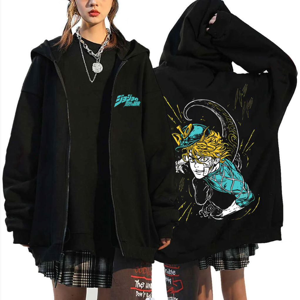 Jaket Anime Jojo's Bizarre Adventure Diego Brando - jacket zipper jojo bizzare manga anime