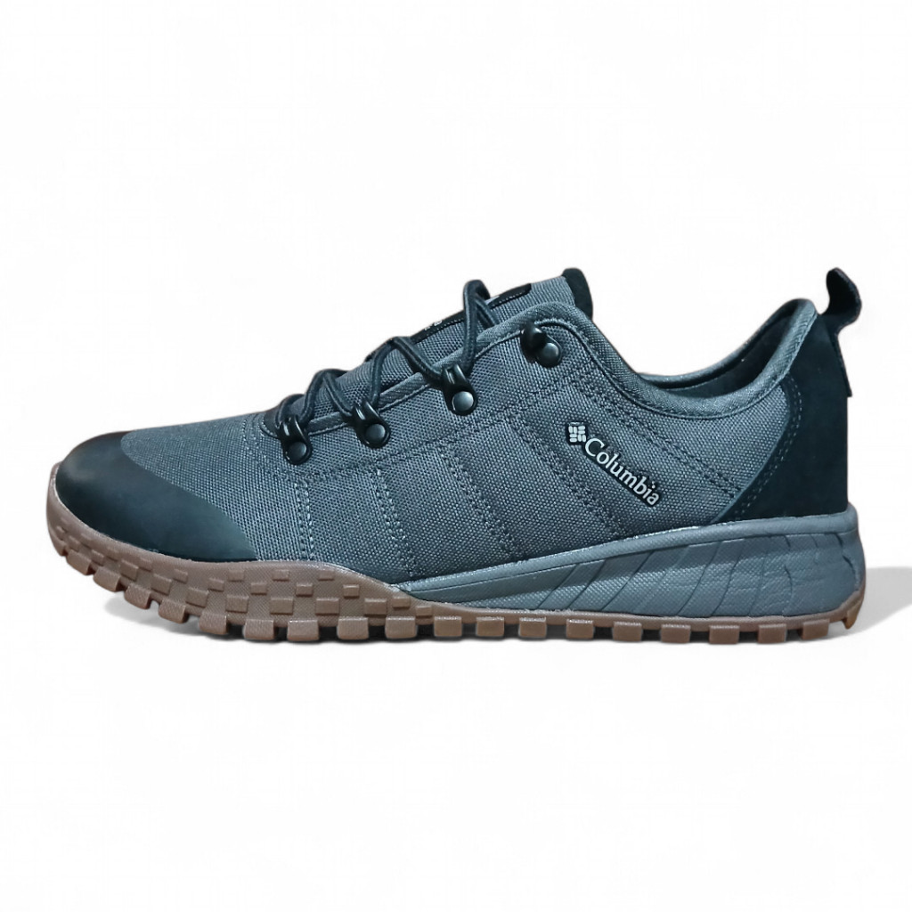 Sepatu Outdoor Columbia Hiking Low Waterproof Grey Black Series Size 45