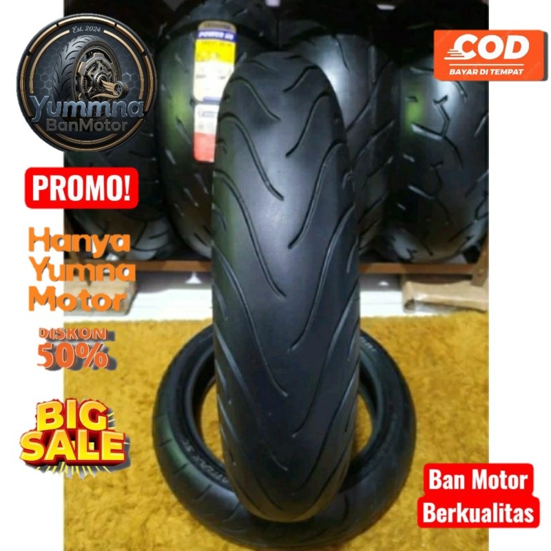 BAN MOTOR GEDE TUBLES BUAT VIXION BYSON DLL UK 130/70&140/70  RING17 MEREK MICHELIN