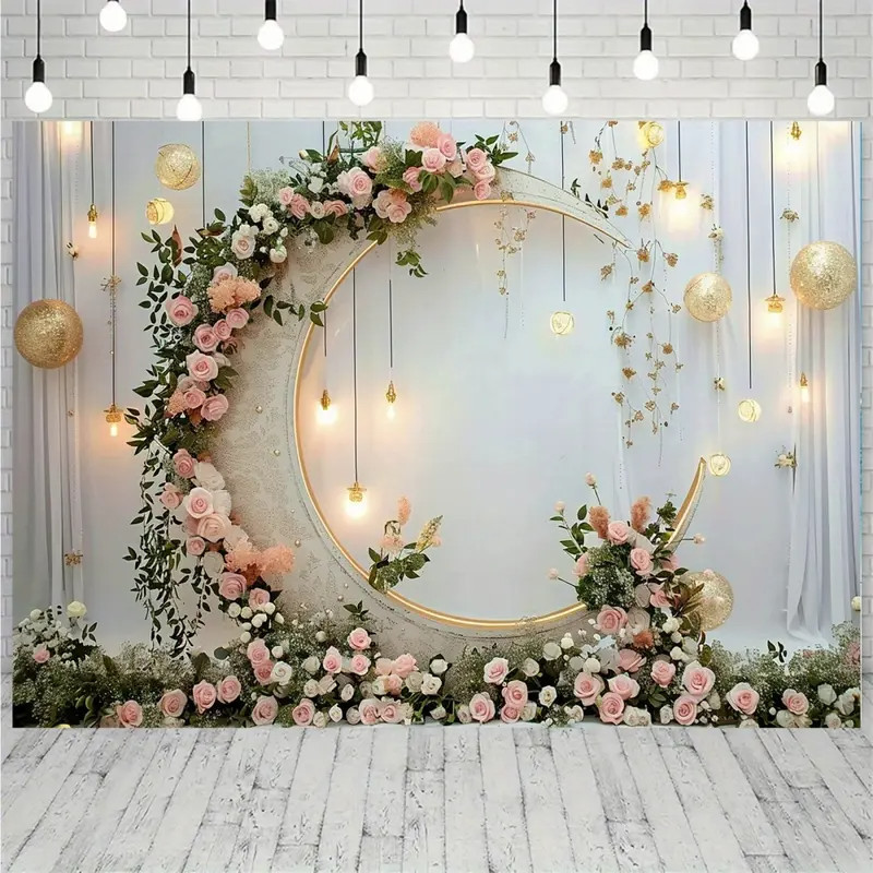 Hari Raya Decorations Banners Eid Mubarak Background Ramadan Backdrop Ramadhan Muslim Aidilfitri Pol